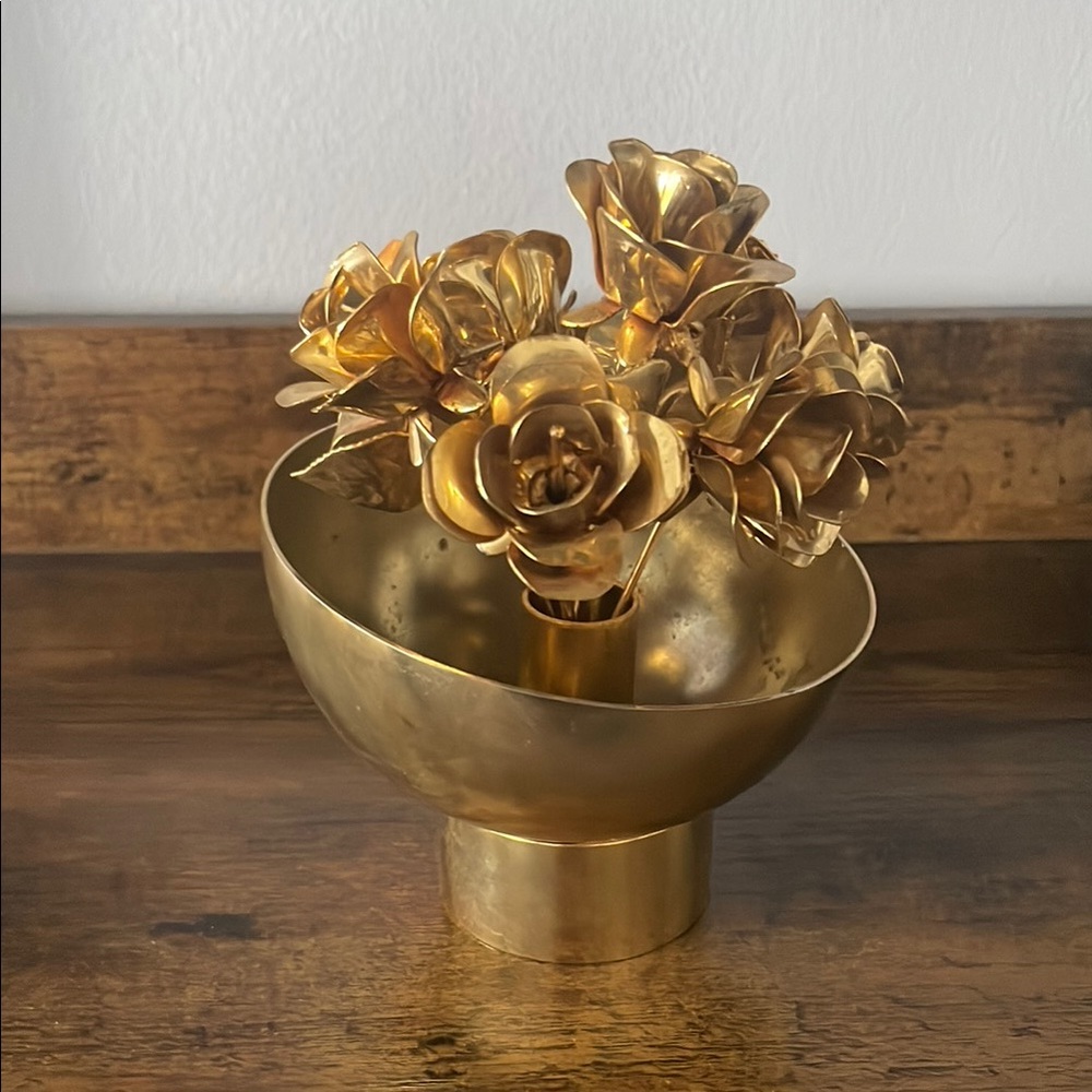 ISO(Looking for this) Mini Floral Rose Bowl Metal (Not for sale)